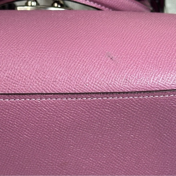 COACH - Avery Pink Crossgrain Leather Shoulder Bag, F37606. EUC - Picture 15 of 16